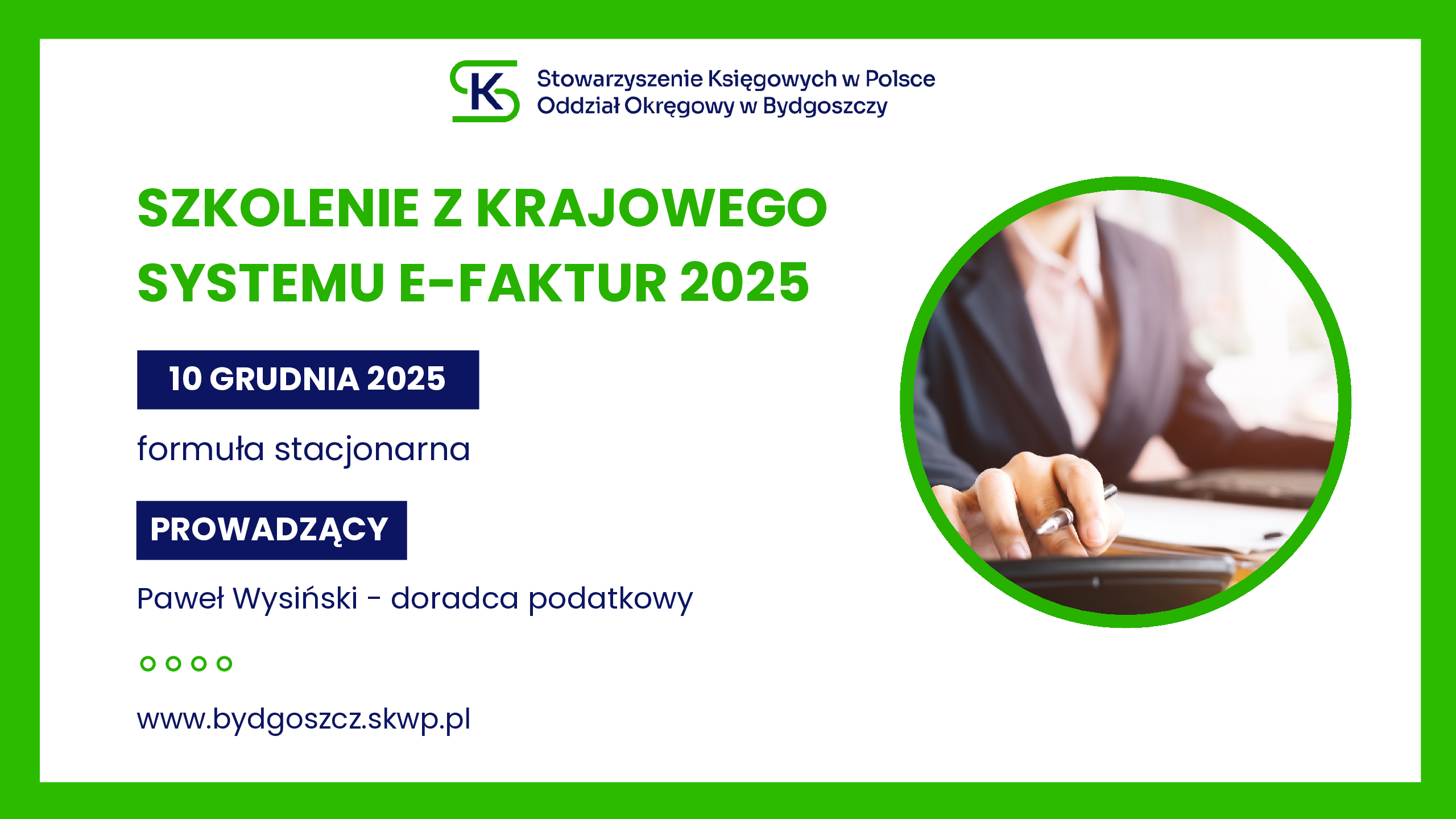Szkolenie z Krajowego Systemu e-Faktur 2025