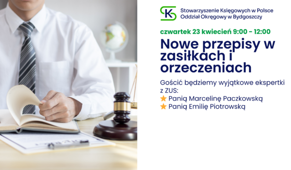 Szkolenie w ramach wspólpracy z Zakładem Ubezpieczeń Społecznych Oddział w Bydgoszczy